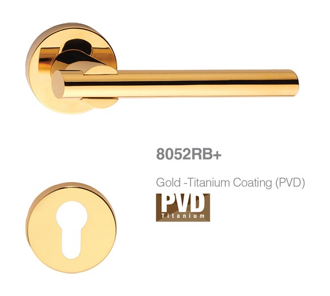 8052RB-gold-titanium-coating-door-handle دستگیره درب رزت بهریزان مدل 8000R